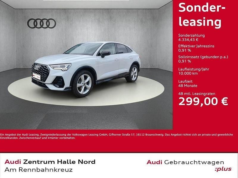 Gletscherwei? metallic Gebraucht 2024 Audi Q3 Sportback S-Line SUV | 42.980 € (Fairer Preis) - Bild 1/4
