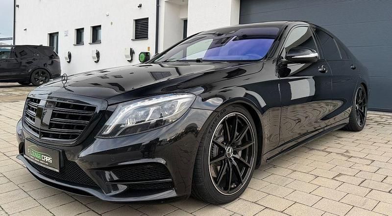 Schwarz Gebraucht 2014 Mercedes S350 AMG line Plus Limousine | 30.999 € - Bild 1/4