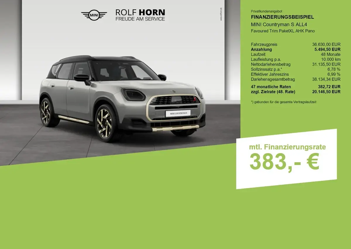 Gebraucht Mini Countryman Favoured 218 PS (160 kW) 2025 Silber SUV