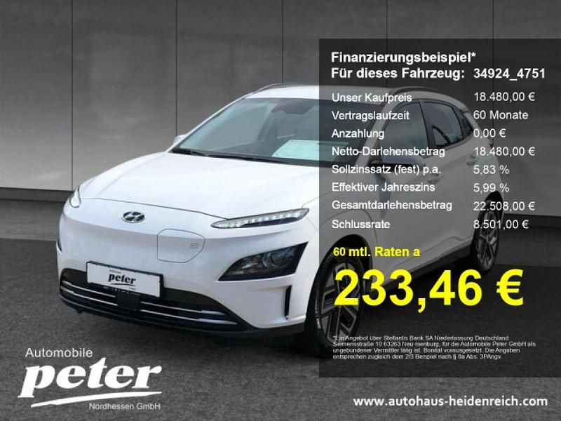 Atlas white Gebraucht 2022 Hyundai Kona SUV | 18.479 € (Fairer Preis) - Bild 1/4