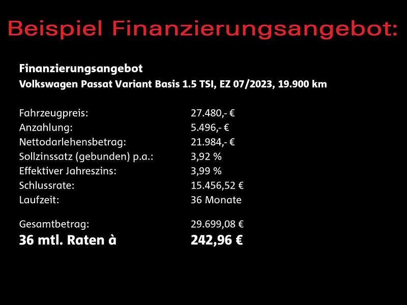Gebraucht VW Passat Basis 150 PS (110 kW) 2023 Grau Kombi