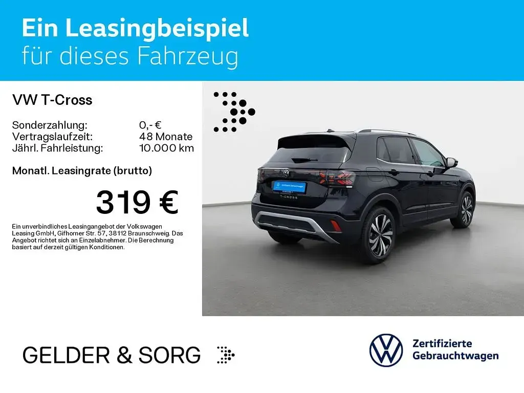 Gebraucht VW T-Cross Style 150 PS (110 kW) 2024 Deep black perleffekt SUV