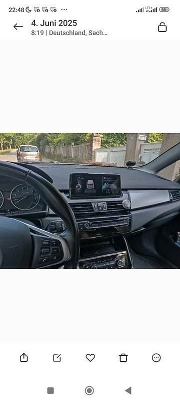 Schwarz Gebraucht 2015 BMW 218 Active Tourer Advantage Van / Kleinbus | 8.250 € (Superpreis) - Bild 1/4