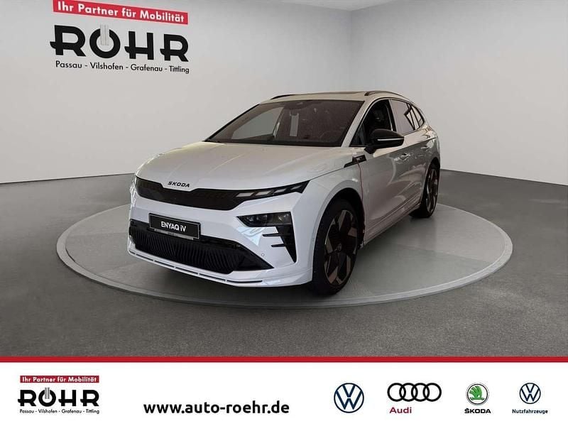 Moonweiß perleffekt Neu 2025 Skoda Enyaq iV Lounge SUV | 57.990 € - Bild 1/4