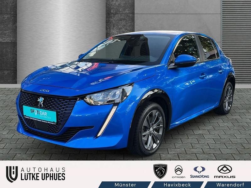 Blau Gebraucht 2021 Peugeot e-208 Active Kleinwagen | 13.250 € (Fairer Preis) - Bild 1/4
