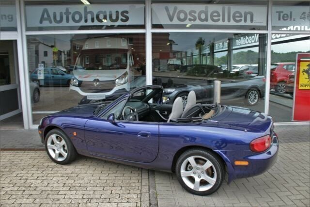 Gebraucht Mazda MX5 110 PS (80 kW) 2003 Violett metallic Cabrio