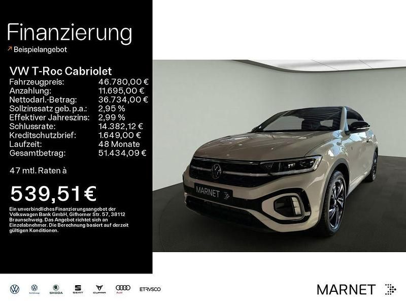Ascotgrau Neu 2025 VW T-Roc Cabriolet R-line Edition Cabrio | 46.780 € (Fairer Preis) - Bild 1/4