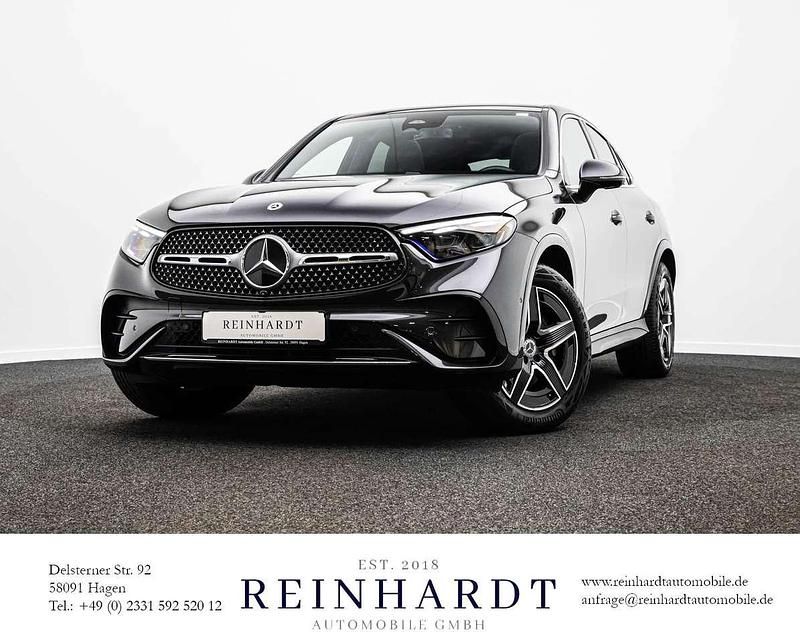 Grafitgrau metalliclack Gebraucht 2025 Mercedes GLC220 AMG line Coupé | 59.845 € (Superpreis) - Bild 1/3