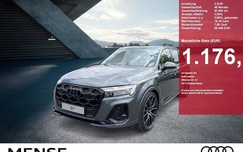 Grau Neu 2024 Audi Q7 S-Line SUV | 108.795 € - Bild 1/4