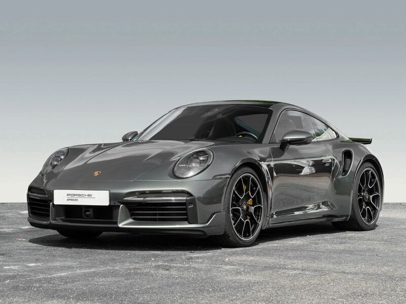 Aventuringrünmetallic Gebraucht 2023 Porsche 911 Turbo S Sport | 249.900 € - Bild 1/4