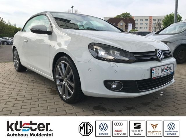 Weiß Gebraucht 2014 VW Golf Cabriolet Sportline Cabrio | 16.970 € (Teuer) - Bild 1/4