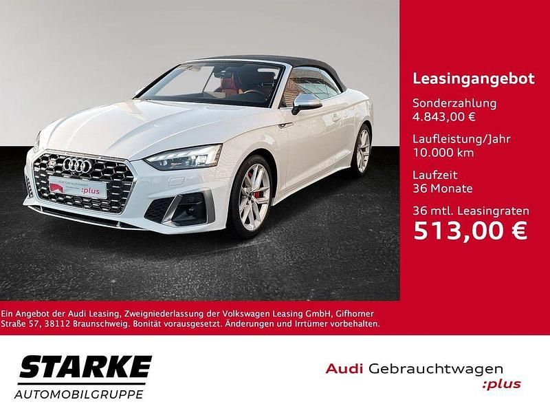 Gebraucht Audi S5 Cabriolet Ambiente 354 PS (260 kW) 2022 Gletscherweiß metallic Cabrio