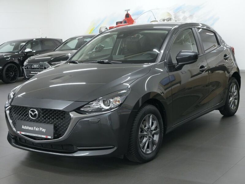 Machine gray Gebraucht 2021 Mazda 2 Exclusive-Line Kleinwagen | 17.480 € (Fairer Preis) - Bild 1/4
