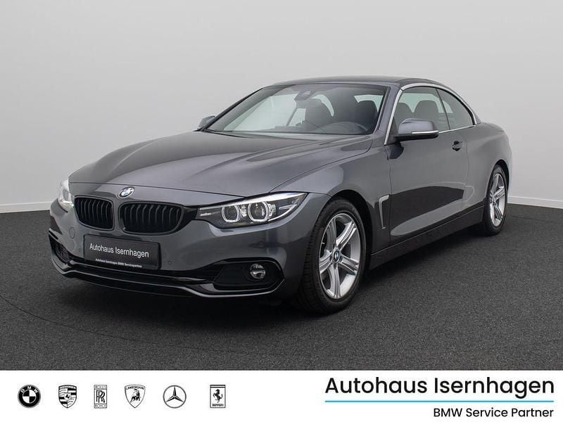 Mineralgraub39schwarz Gebraucht 2020 BMW 420 Sport Line Cabrio | 31.999 € (Superpreis) - Bild 1/4