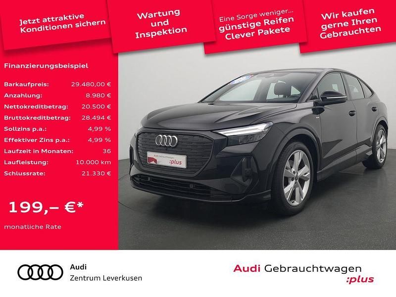 Schwarz Gebraucht 2022 Audi Q4 Sportback e-tron S-Line SUV | 29.480 € (Fairer Preis) - Bild 1/4