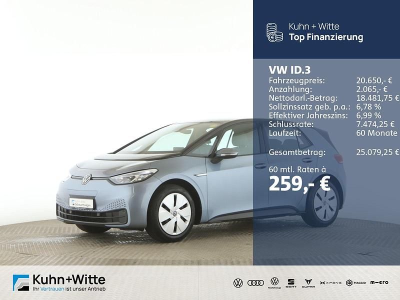 Gebraucht VW ID.3 Pure 110 kW (150 PS) 2021 Weiß Kleinwagen