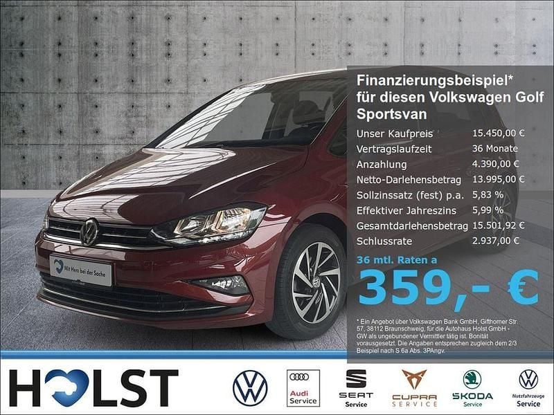Rot Gebraucht 2018 VW Golf Sportsvan Join Van / Kleinbus | 15.450 € (Fairer Preis) - Bild 1/4