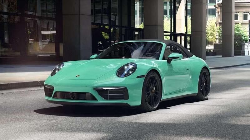 Fnw: mintgrün Gebraucht 2023 Porsche 911 Carrera 4 GTS Cabrio | 164.990 € (Guter Preis) - Bild 1/4