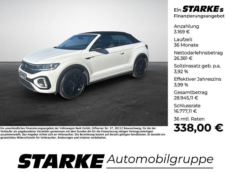 Weiß Gebraucht 2021 VW T-Roc Cabriolet Style Cabrio | 28.930 € (Teuer) - Bild 1/4