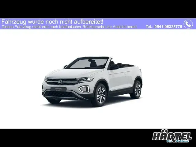 Neu VW T-Roc Cabriolet 150 PS (110 kW) 2026 Pure white, solid Cabrio