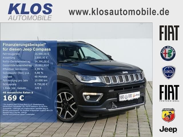 Schwarz Gebraucht 2018 Jeep Compass Limited SUV | 16.990 € (Fairer Preis) - Bild 1/4