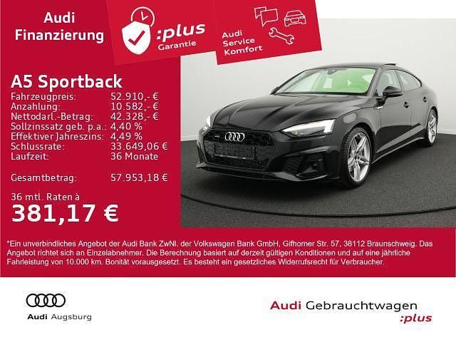 Schwarz Gebraucht 2024 Audi A5 Sportback Business Limousine | 52.910 € - Bild 1/4