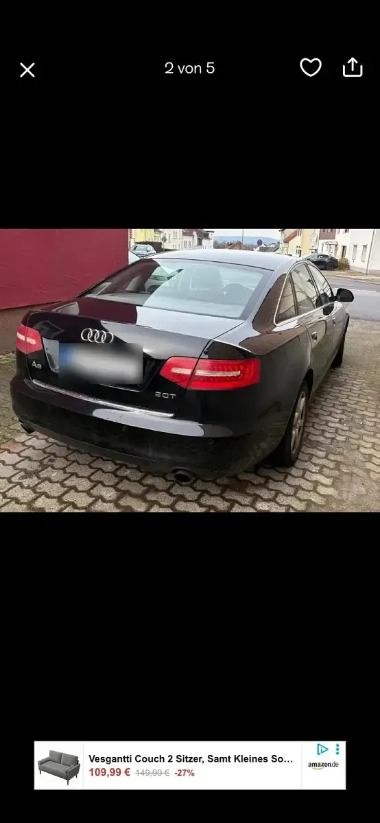 Gebraucht Audi A6 170 PS (125 kW) 2009 Schwarz Limousine