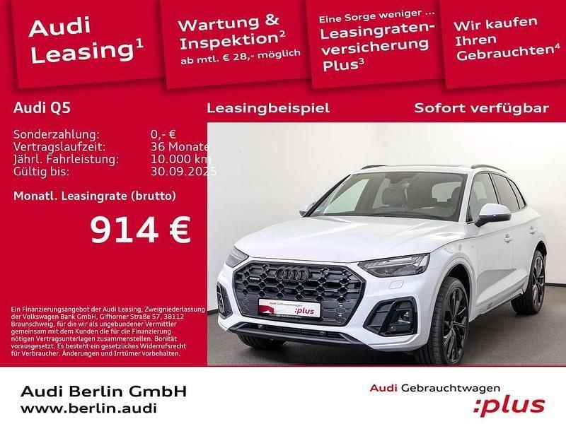 Gletscherweiß metallic Gebraucht 2025 Audi Q5 Ambiente SUV | 69.961 € - Bild 1/3