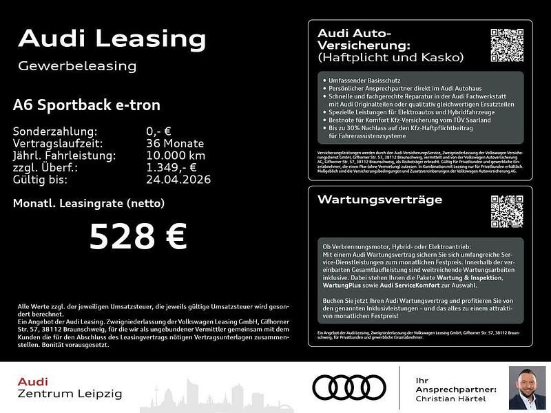 Neu Audi e-tron Sportback Performance 269 kW (367 PS) 2026 Blau SUV