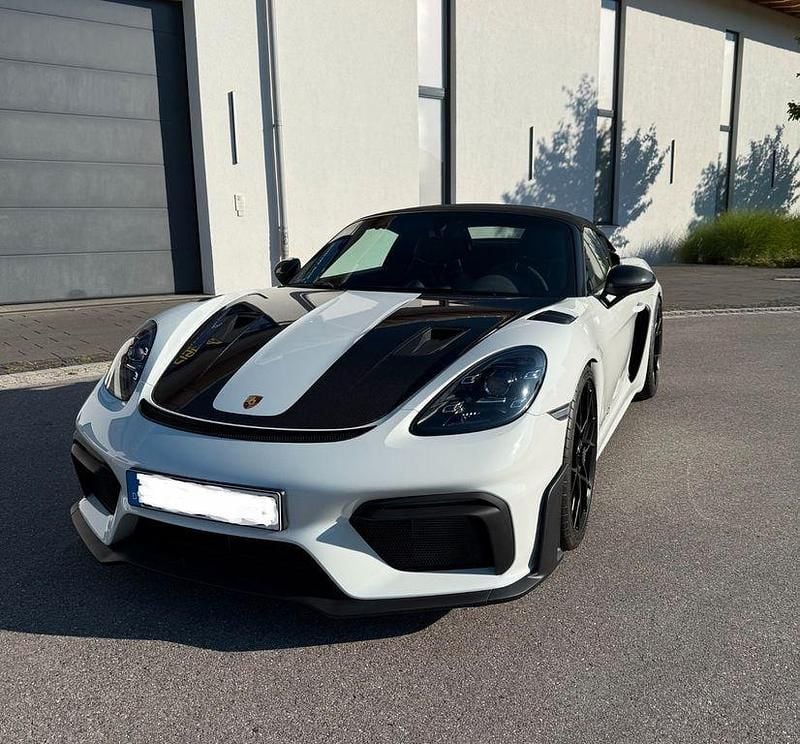 Weiß Gebraucht 2024 Porsche Boxster Spyder Cabrio | 147.900 € - Bild 1/4