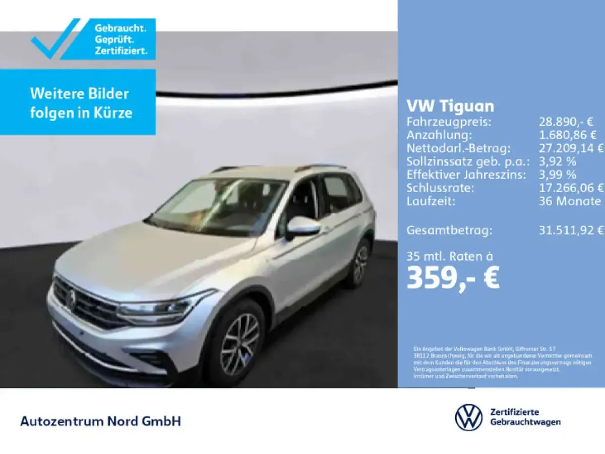 Gebraucht VW Tiguan Life 150 PS (110 kW) 2022 SUV