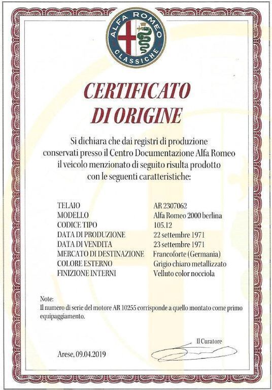 Gebraucht Alfa Romeo 2000 131 PS (96 kW) 1971 Silber Limousine