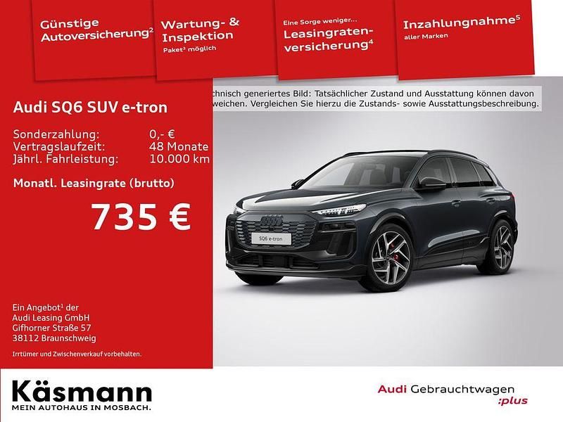 Manhattangrau metallic Gebraucht 2025 Audi SQ6 e-tron Ambiente SUV | 81.430 € (Fairer Preis) - Bild 1/3