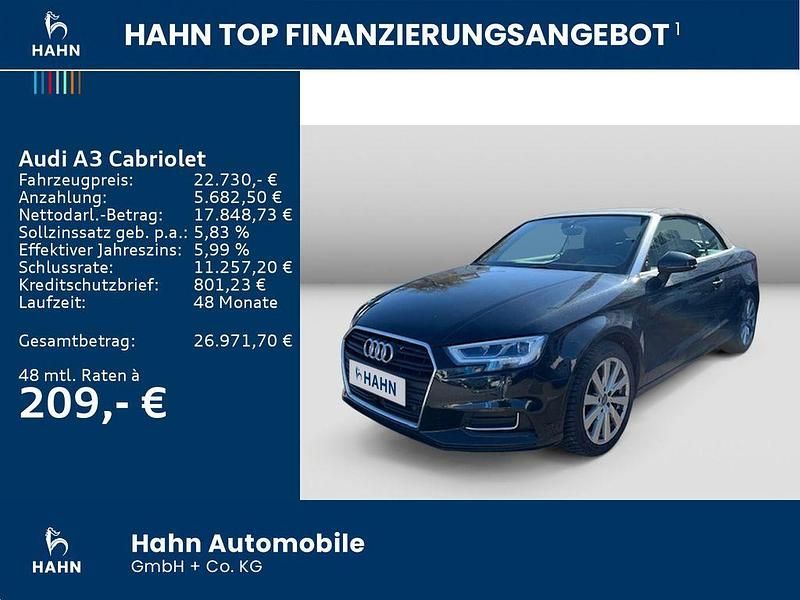 Gebraucht Audi A3 Cabriolet Design 150 PS (110 kW) 2018 Schwarz Cabrio