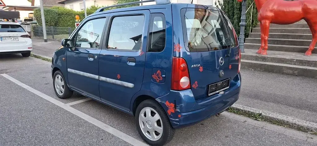 Gebraucht Opel Agila Design Edition 75 PS (55 kW) 2003 Blau Van / Kleinbus