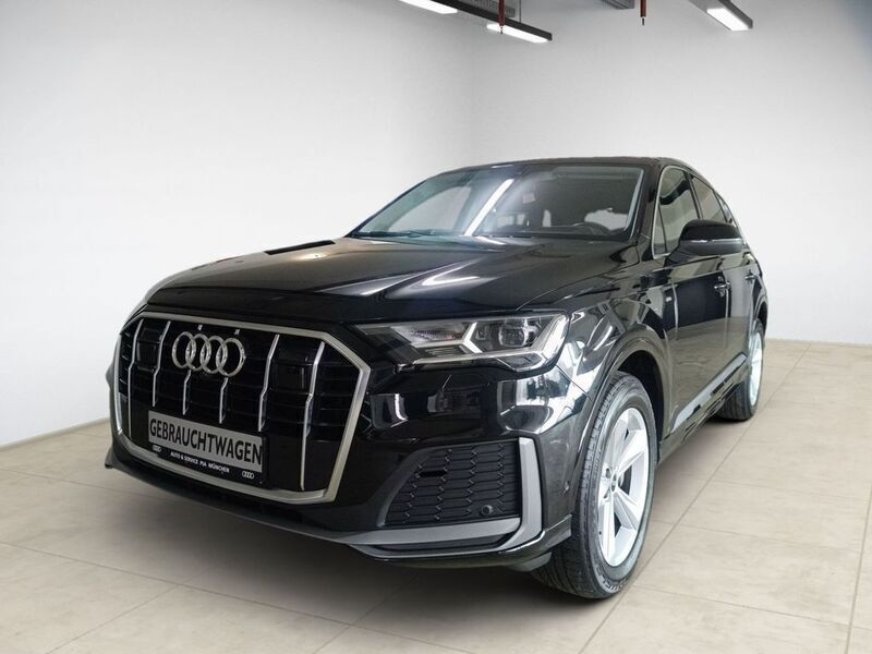 Schwarz Gebraucht 2022 Audi Q7 S-Line SUV | 59.960 € (Etwas zu teuer) - Bild 1/4
