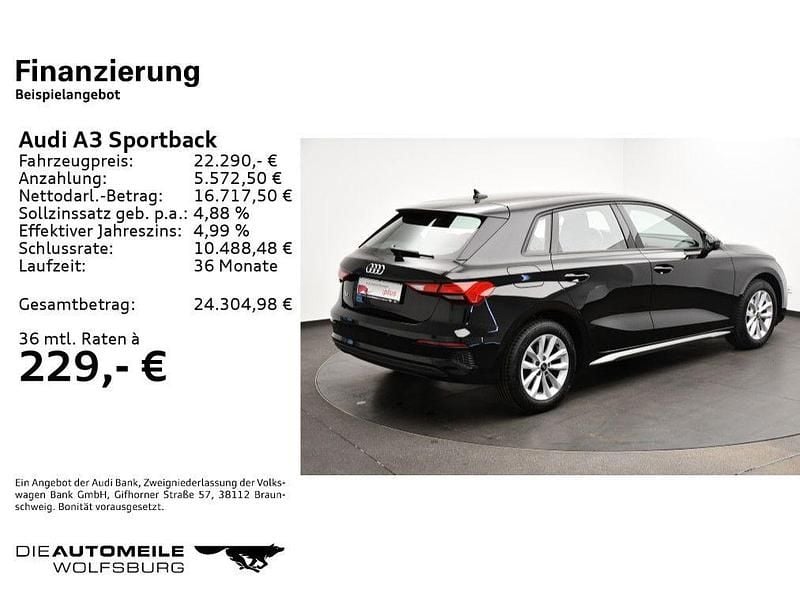 Gebraucht Audi A3 Comfort 150 PS (110 kW) 2022 Brillantschwarz Limousine