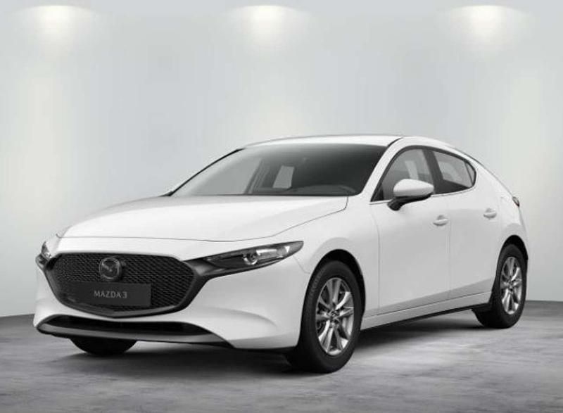 Weiß (articweiß) Neu 2025 Mazda 3 Prime-Line Limousine | 24.200 € - Bild 1/4