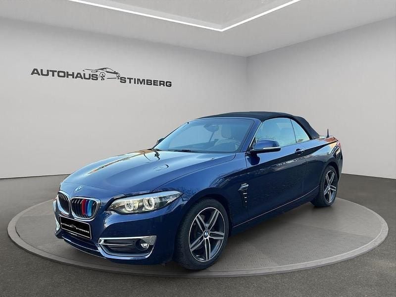 Blau Gebraucht 2017 BMW 220 Luxury Line Cabrio | 18.900 € (Fairer Preis) - Bild 1/4