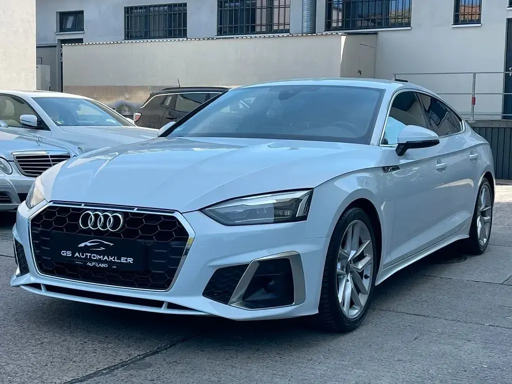 Gebraucht Audi A5 Sportback S-Line 204 PS (150 kW) 2021 Weiß Kleinwagen