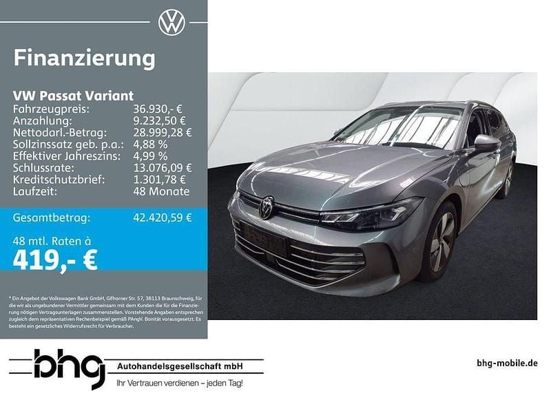 Diabasgrau metallic Gebraucht 2025 VW Passat Business Kombi | 36.930 € (Superpreis) - Bild 1/4