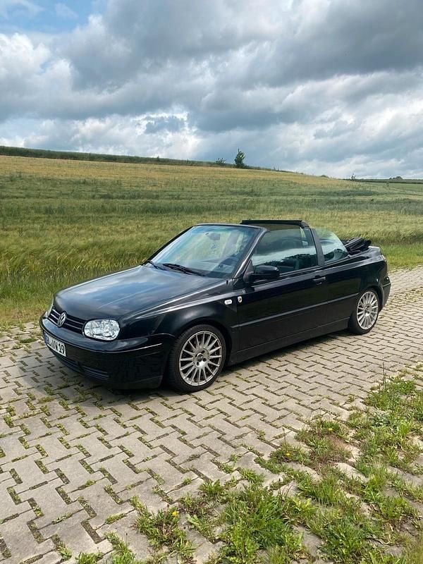 Schwarz Gebraucht 2000 VW Golf Cabriolet Karmann Cabrio | 3.999 € (Fairer Preis) - Bild 1/4