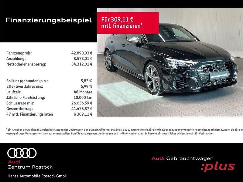 Gebraucht Audi S3 Basis 310 PS (228 kW) 2024 Mythosschwarz metallic Limousine
