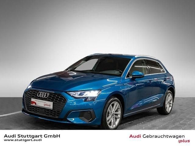 Atollblau metallic Gebraucht 2022 Audi A3 Sportback e-tron Ambiente Kleinwagen | 22.840 € (Guter Preis) - Bild 1/4