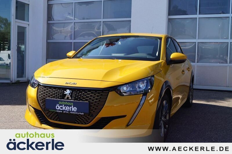 Gelb Gebraucht 2021 Peugeot e-208 Allure Kleinwagen | 15.990 € (Fairer Preis) - Bild 1/4