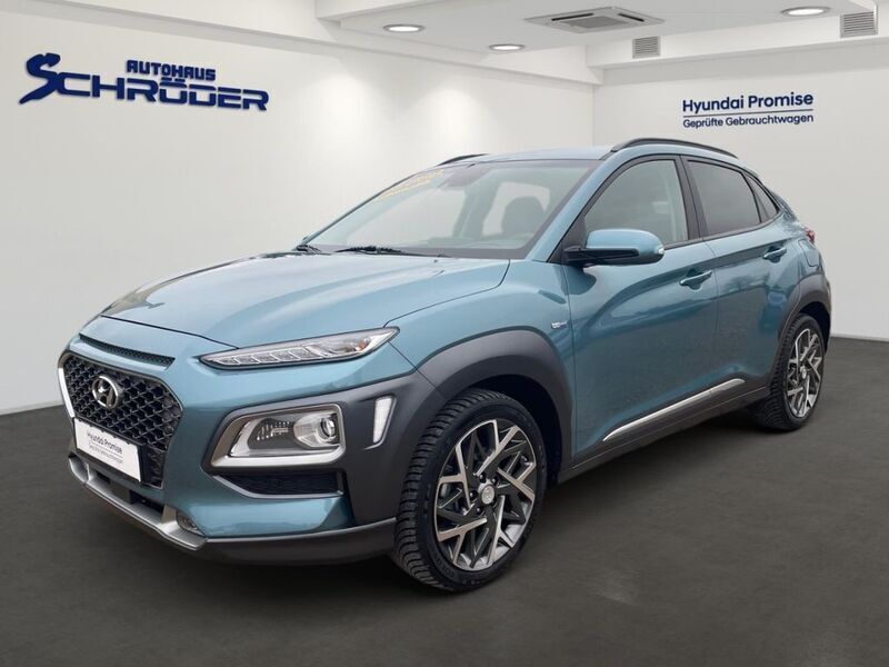 Blau Gebraucht 2020 Hyundai Kona Premium SUV | 21.990 € (Teuer) - Bild 1/4