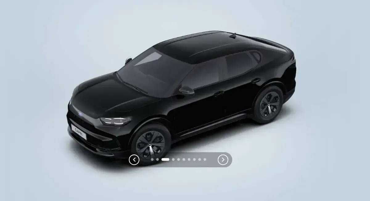 Uusi Ford Capri Extended Range 210 kW (286 HP) 2026 Musta Katumaasturi