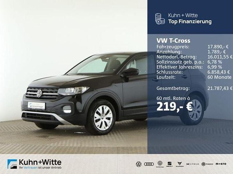 Deep black perleffekt Gebraucht 2022 VW T-Cross Basis SUV | 17.890 € (Guter Preis) - Bild 1/3