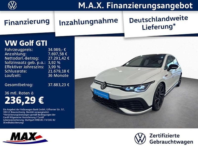 Pure white Gebraucht 2023 VW Golf VIII GTI Clubsport Limousine | 34.989 € (Fairer Preis) - Bild 1/3