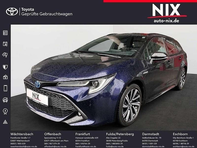 Nagoyablau metallic, dach schwarz Gebraucht 2021 Toyota Corolla Style Kombi | 26.650 € (Fairer Preis) - Bild 1/4